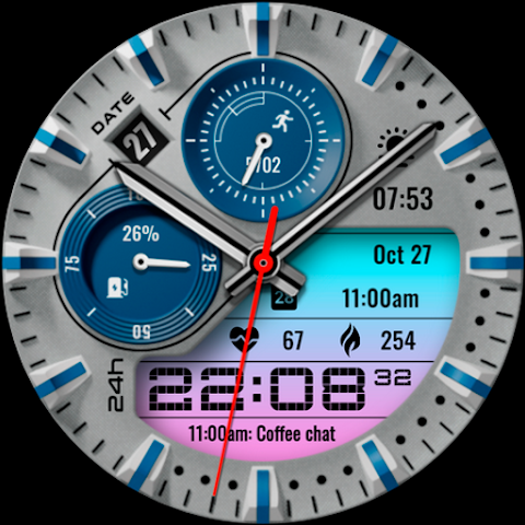 PT20 Hybrid Watch Face screenshot