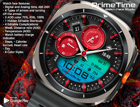 PT20 Hybrid Watch Face screenshot