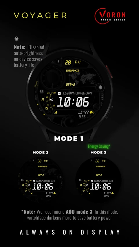 Voron VOYAGER Watch Face screenshot