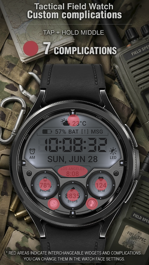 WFP 355 Tactical Watch face screenshot