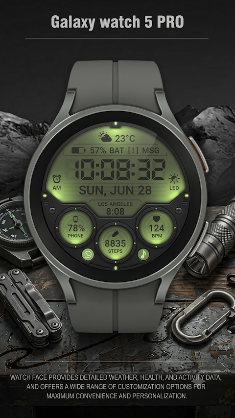 WFP 355 Tactical Watch face screenshot