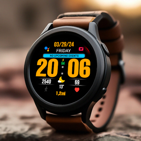 BIG 24 Digital Watchface screenshot