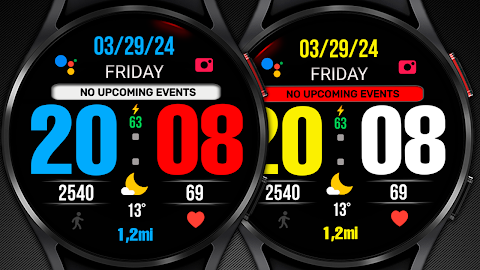 BIG 24 Digital Watchface screenshot