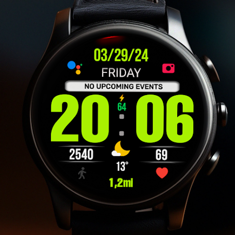 BIG 24 Digital Watchface screenshot