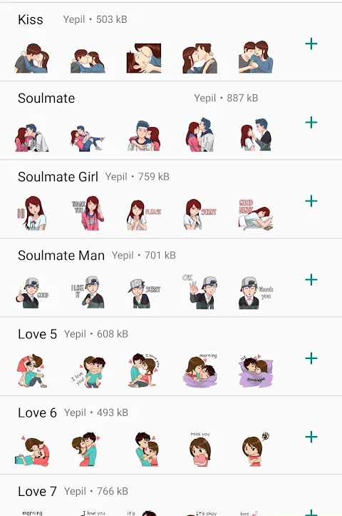 Love Stickers WASticker App screenshot