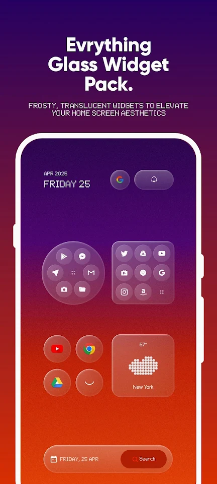 Evrything Glass Widget Pack screenshot