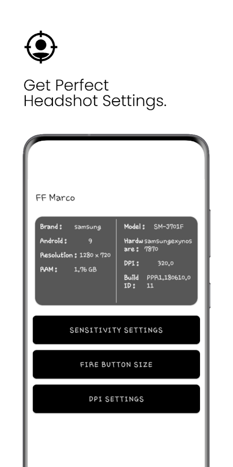 FF Marco : PRO Settings screenshot