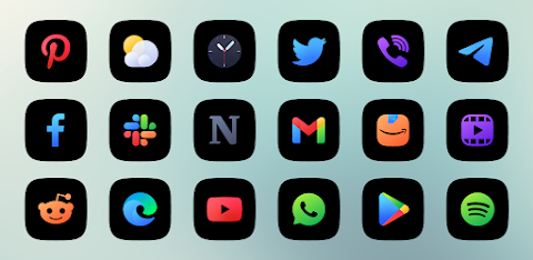 Ares Black: Dark Icon Pack screenshot