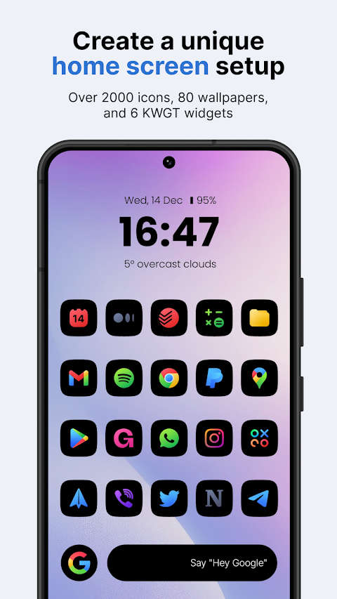 Ares Black: Dark Icon Pack screenshot