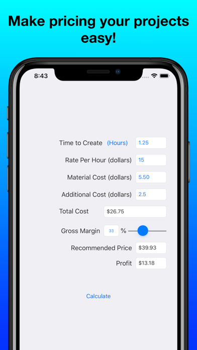 Craft Pricing Helper screenshot