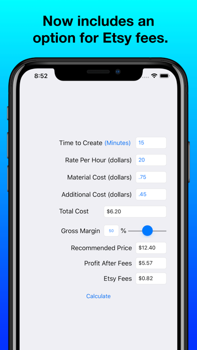 Craft Pricing Helper screenshot