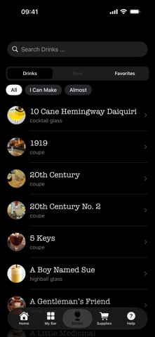 bartender.live screenshot