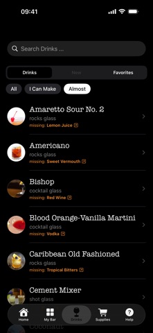 bartender.live screenshot