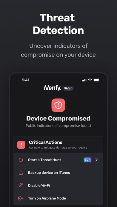 iVerify Basic screenshot