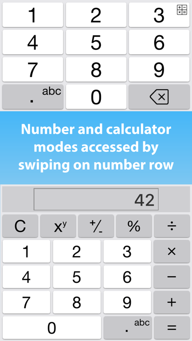 Typefinity Keyboard & Numbers screenshot