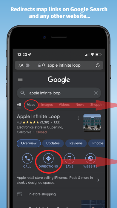 Map Redirect for Map Links screenshot
