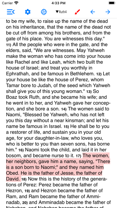 Greek and Hebrew Study Bible screenshot