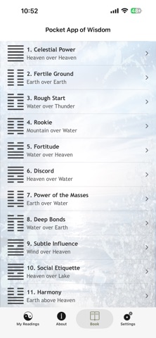iChing Pocket App of Wisdom screenshot