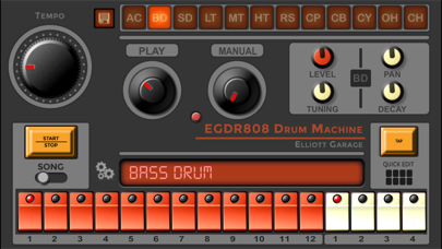 EGDR808 Drum Machine HD screenshot