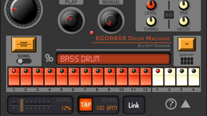 EGDR808 Drum Machine HD screenshot