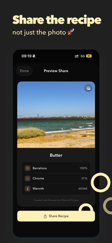 Recipes for Filters & Presets screenshot