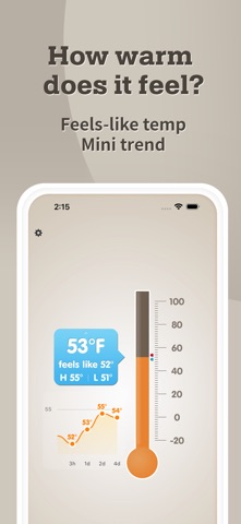 Thermo-hygrometer screenshot
