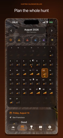 Hunting Calendar Deluxe screenshot