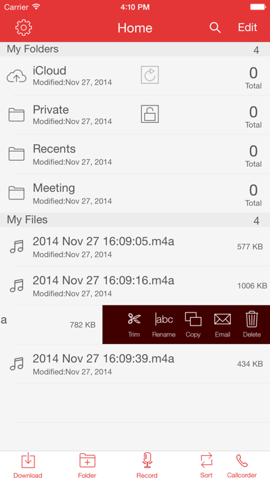 Recorder Pro: Audio Manager screenshot