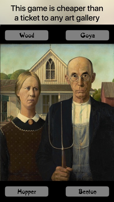 Who painted? Paintings Quiz screenshot