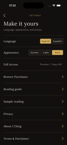 I Ching screenshot