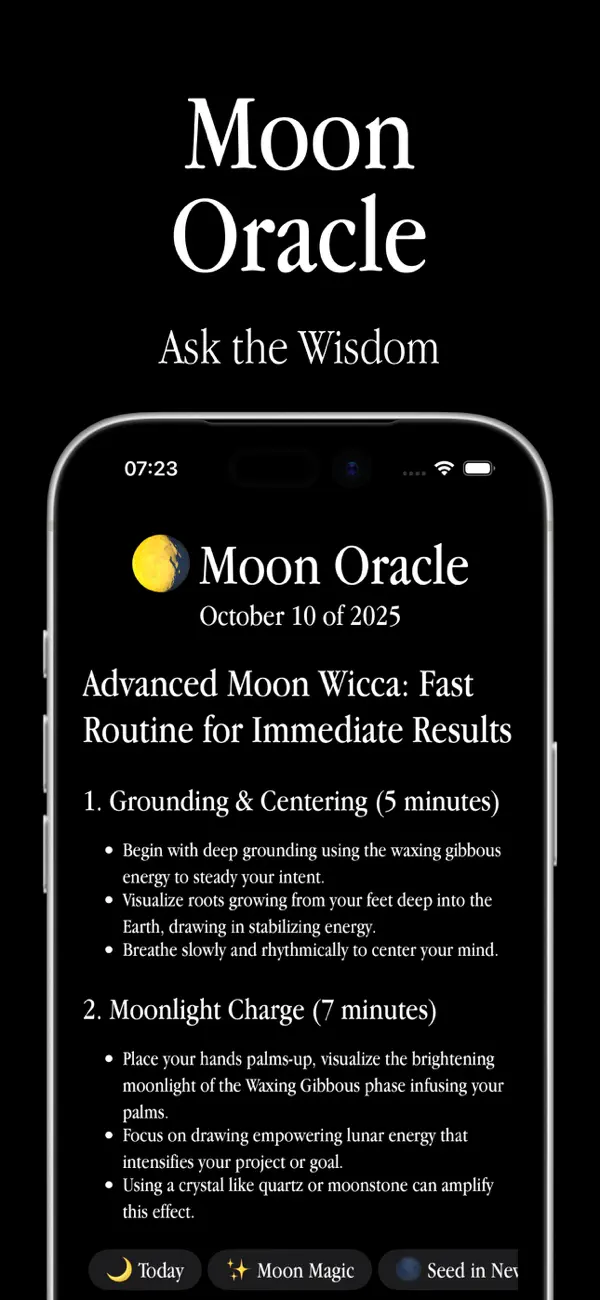 Moon Oracle: Wicca Advanced screenshot