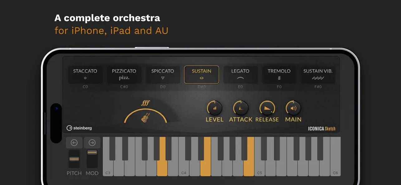 Iconica Sketch – Orchestra app screenshot