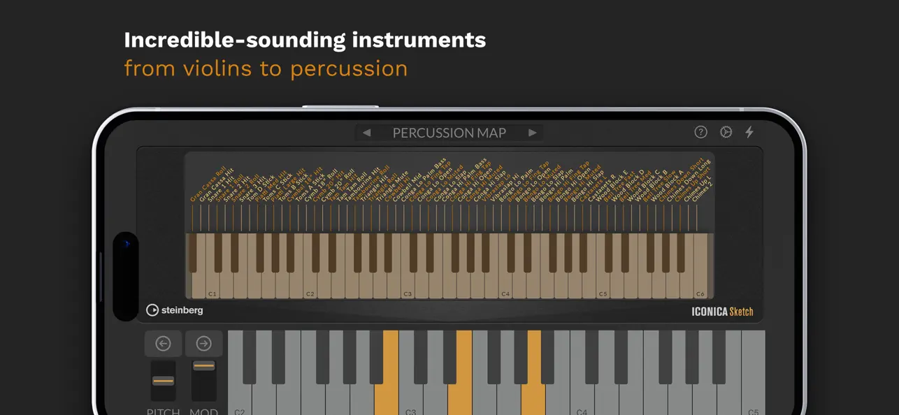 Iconica Sketch – Orchestra app screenshot