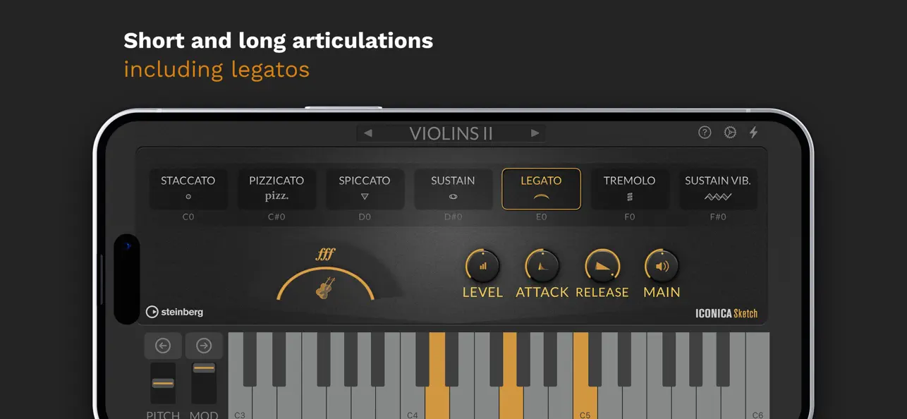 Iconica Sketch – Orchestra app screenshot