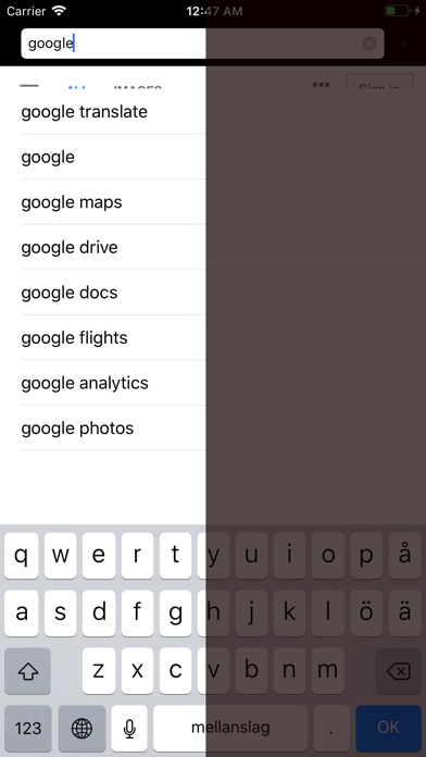 Night Web Browser by Alex screenshot
