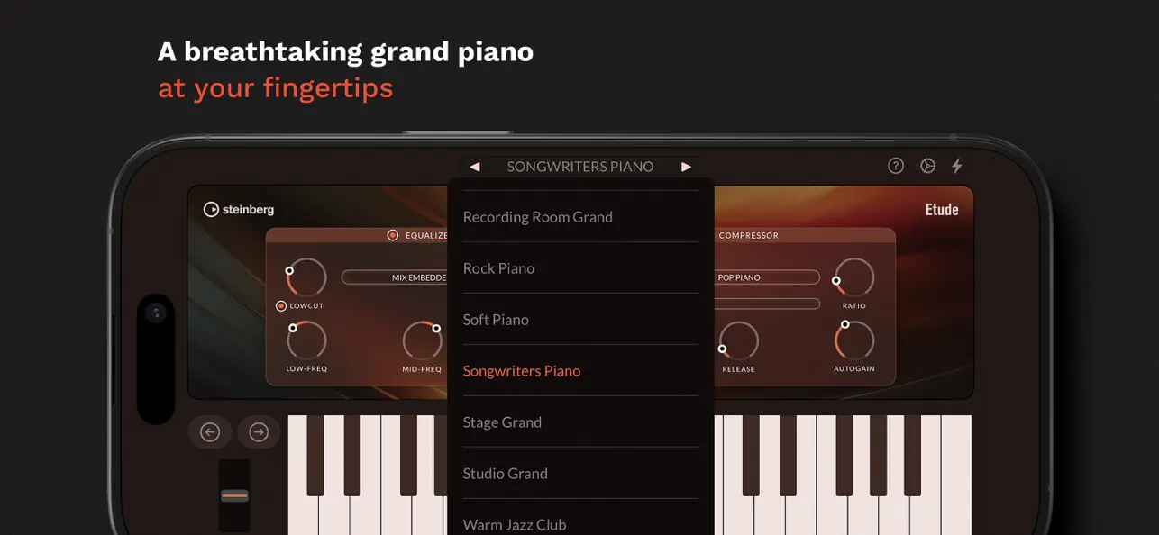 Etude – Grand Piano App & AUv3 screenshot