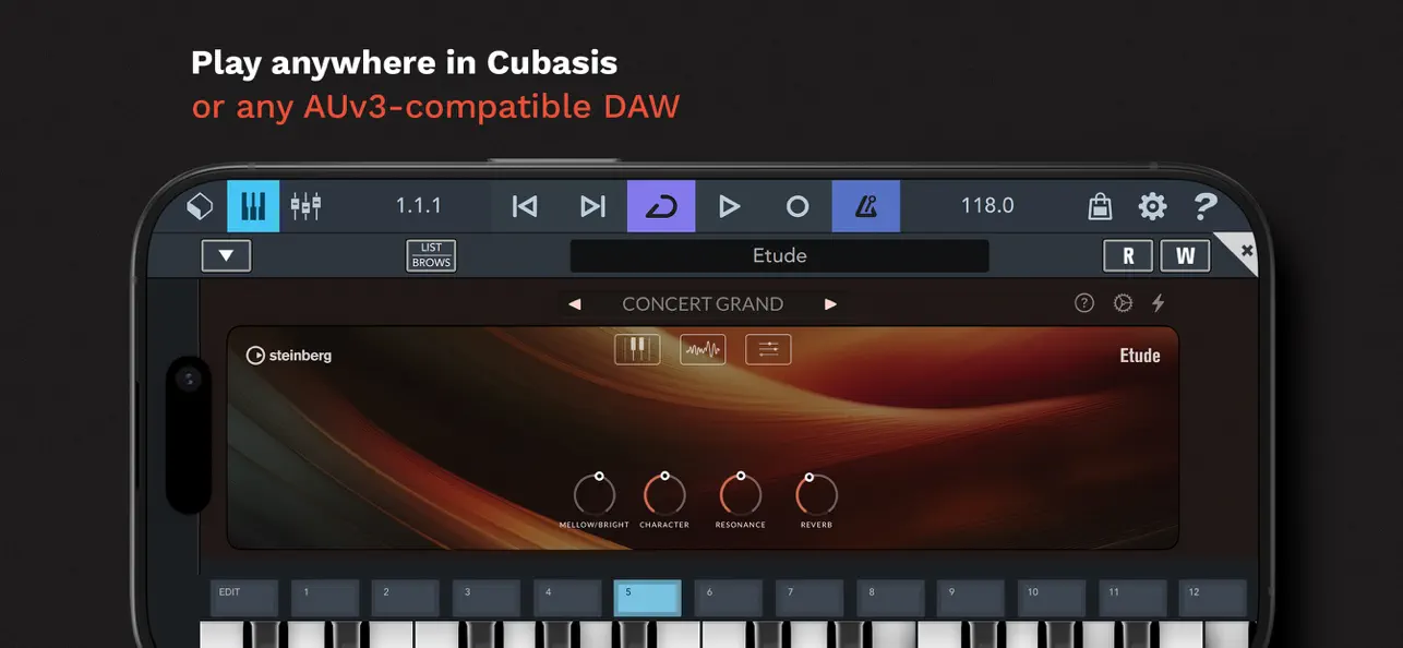 Etude – Grand Piano App & AUv3 screenshot