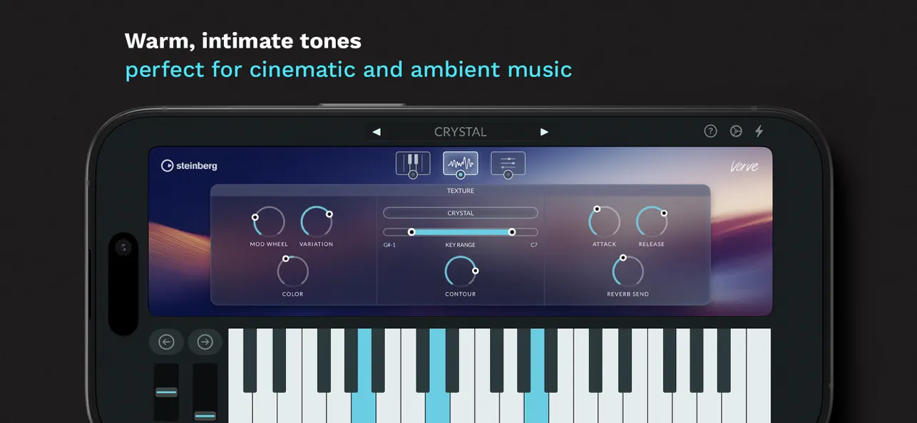 Verve – Felt Piano App & AUv3 screenshot