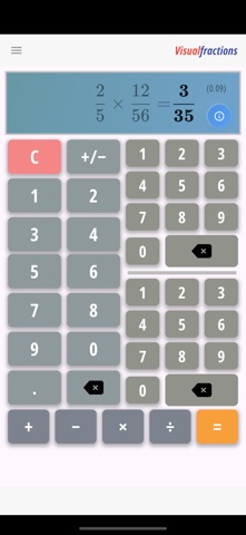 Fraction Calculator Plus + screenshot
