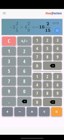 Fraction Calculator Plus + screenshot