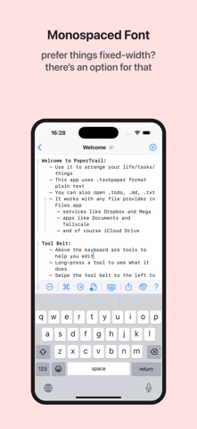 PaperTrail: TaskPaper Client screenshot