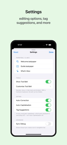 PaperTrail: TaskPaper Client screenshot