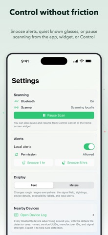 Antizuck Smart Glasses Scanner screenshot