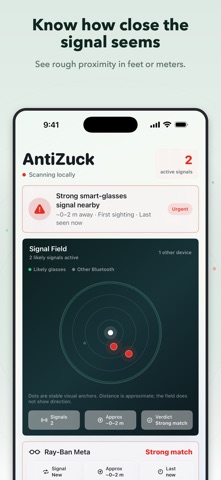 Antizuck Smart Glasses Scanner screenshot