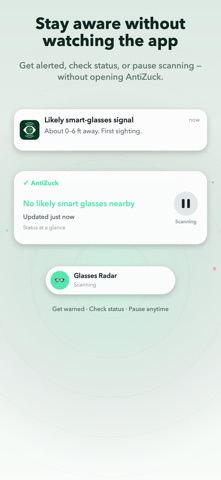 Antizuck Smart Glasses Scanner screenshot