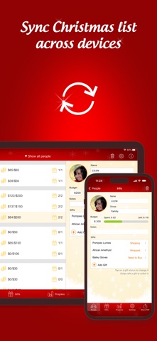 The Christmas Gift List Pro screenshot