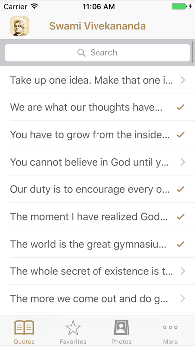 Swami Vivekananda Quotes screenshot