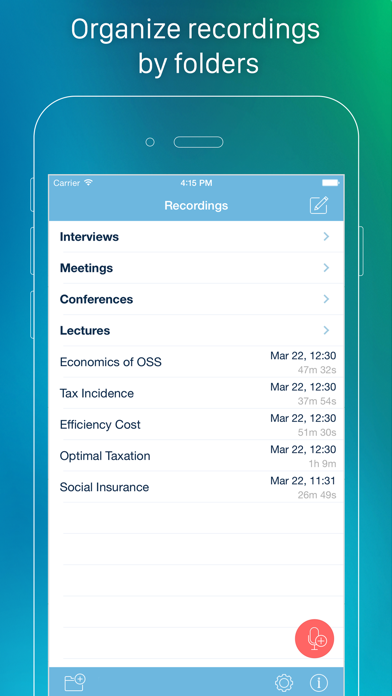 eXtra Voice Recorder Pro screenshot