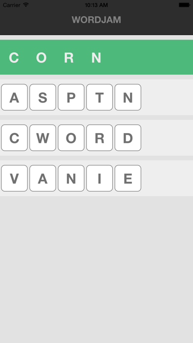 Word Jam – jumble scramble screenshot