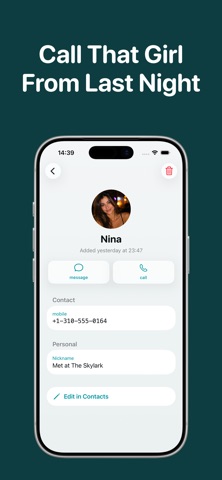 Recent Contacts Timeline screenshot
